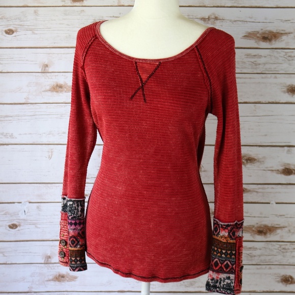 red thermal top